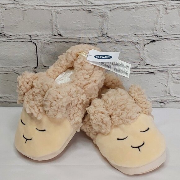 'OLD NAVY' O CRITTER 'LOVEY LAMB' SLIPPERS SHERPA LINED PILLOW SOFT - Picture 1 of 16